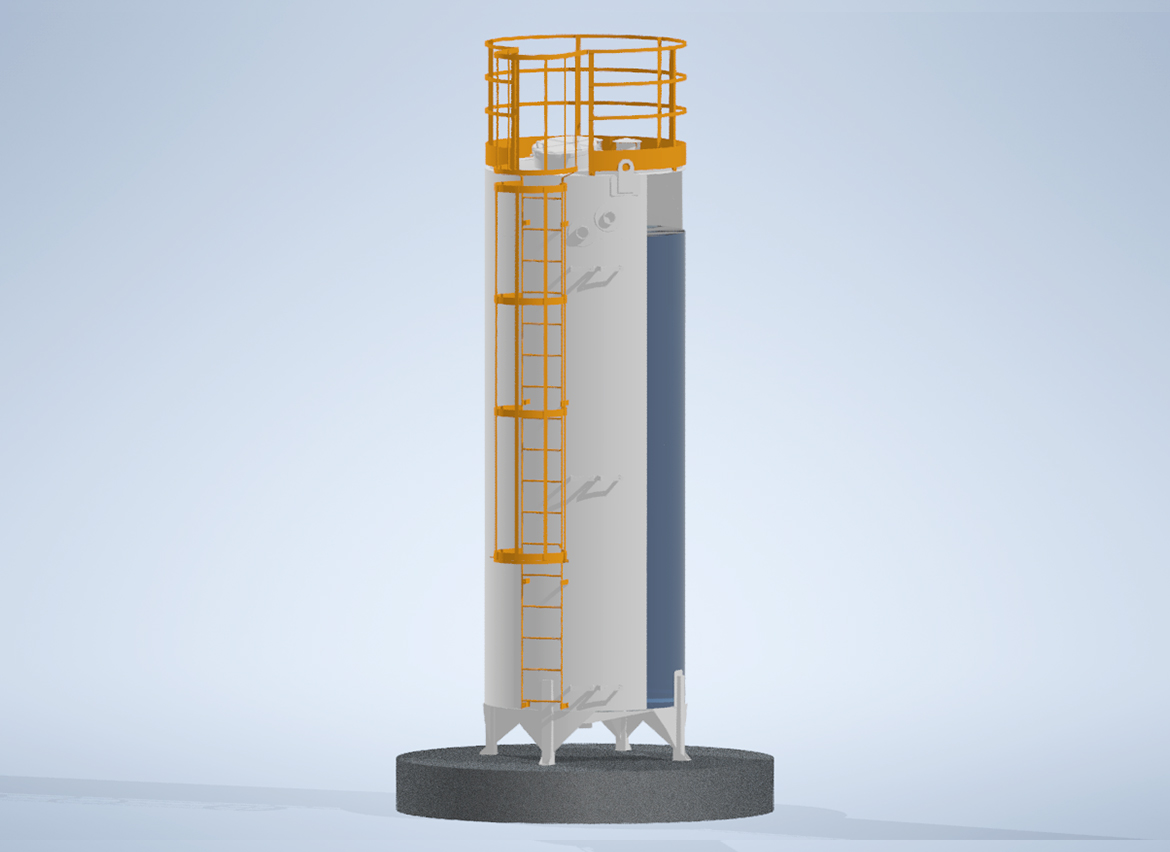Modelo Tubular com Fundo Cônico